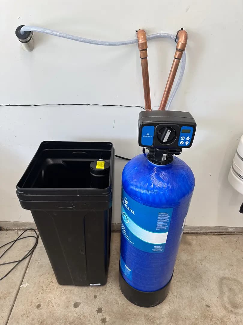 Whole house water softener system installation