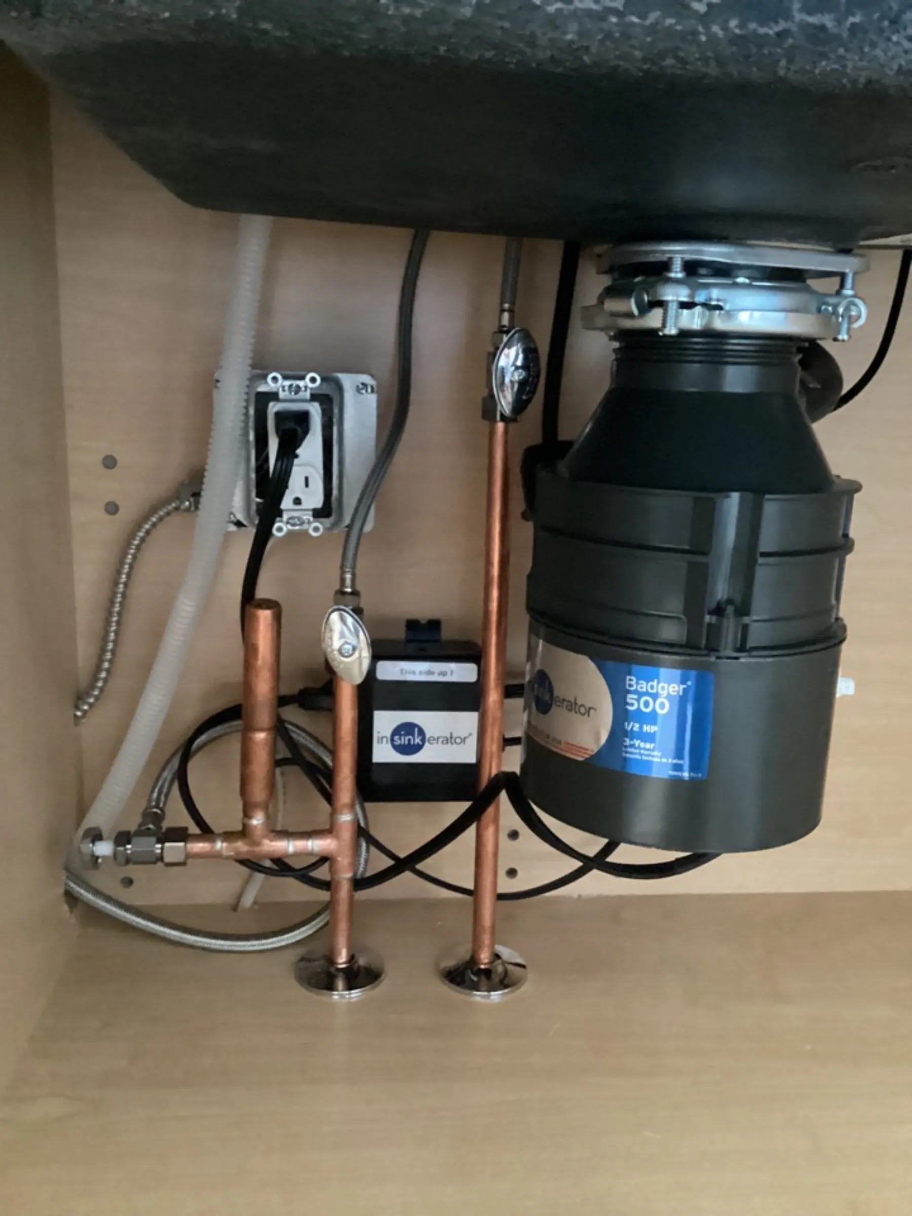 Garbage Disposal & Dishwasher Hookups by Copperfield Plumbing in Solano County